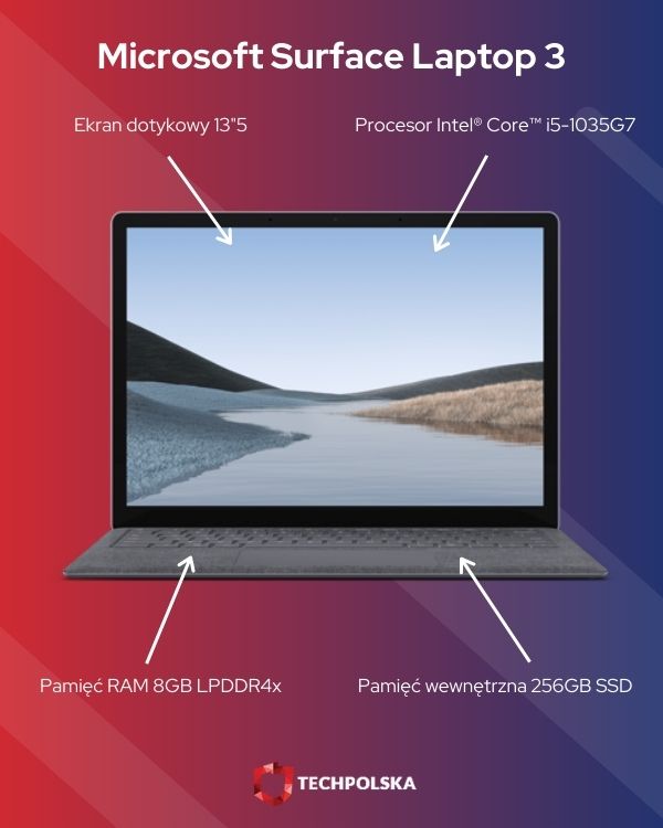 surface 3 laptop specyfikacja