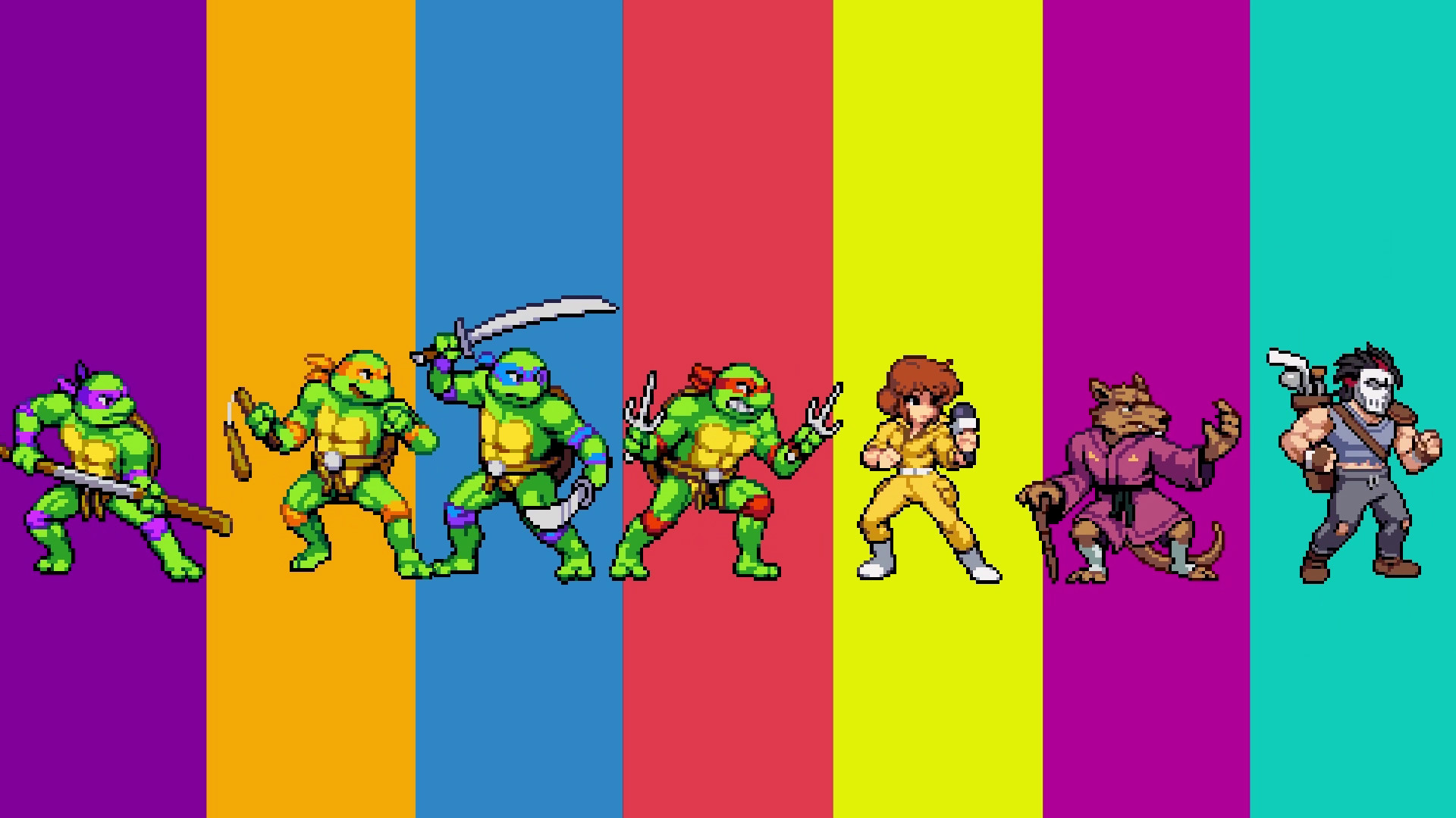 teenage mutant ninja turtles shredders revenge postacie