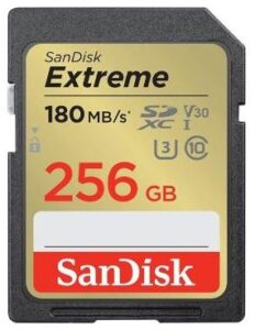 SanDisk SDXC 256 GB Extreme 180/130 MB/s