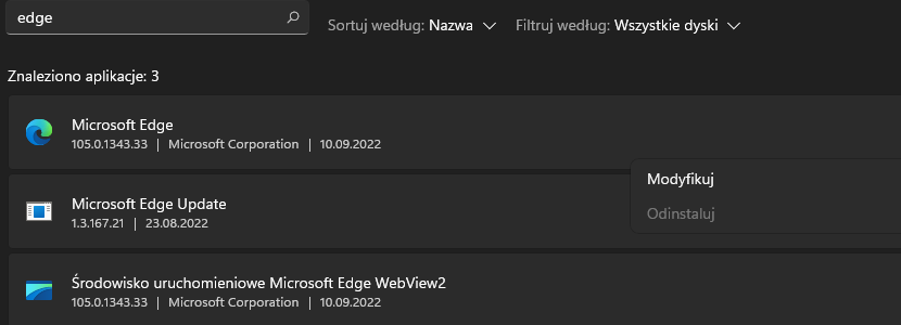 Przeglądarka Microsoft Edge