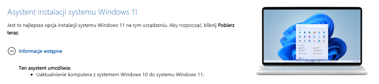 Asystent instalacji Windows 11