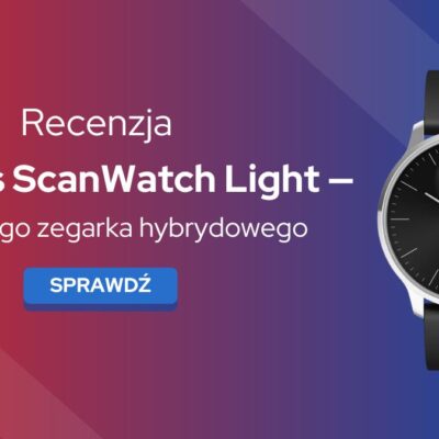 recenzja withings scanwatch light