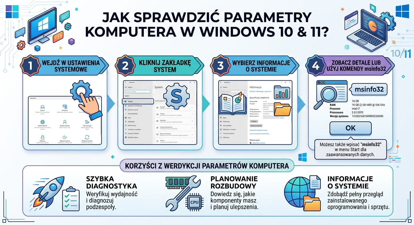 Jak sprawdzić parametry komputera i laptopa z systemem Windows? Kompletny przewodnik